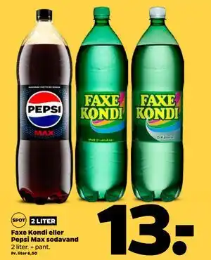 Faxe Kondi eller Pepsi Max sodavand