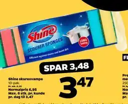 Netto Shine skuresvampe tilbud