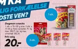 Bilka Dogman snacks tilbud