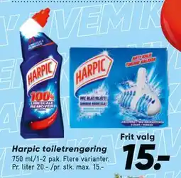 Bilka Harpic toiletrengøring tilbud