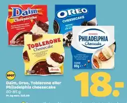 Netto Daim, Oreo, Toblerone eller Philadelphia cheesecake tilbud