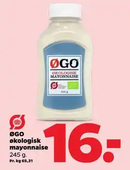Netto ØGO økologisk mayonnaise tilbud