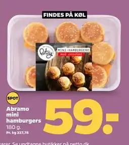 Netto Abramo mini hamburgers tilbud