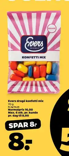 Netto Evers dragé konfetti mix tilbud