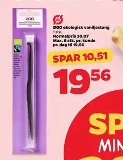 Netto ØGO økologisk vaniljestang tilbud