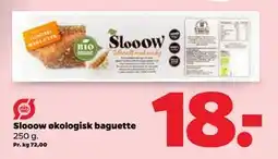 Netto Slooow økologisk baguette tilbud