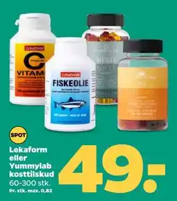 Netto Lekaform eller Yummylab kosttilskud tilbud