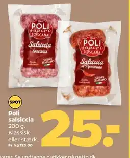 Netto Poli salsiccia tilbud