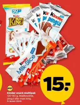 Netto Kinder snack multipak tilbud