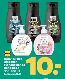 Netto Body-X Fuze 2in1 eller Fiona&Friends håndsæbe tilbud