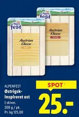 Lidl Østrigskinspireret ost tilbud