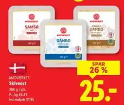 Lidl Skiveost tilbud