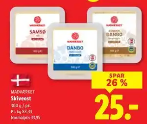 Lidl Skiveost tilbud