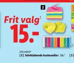 Lidl Selvklæbende huskesedler tilbud