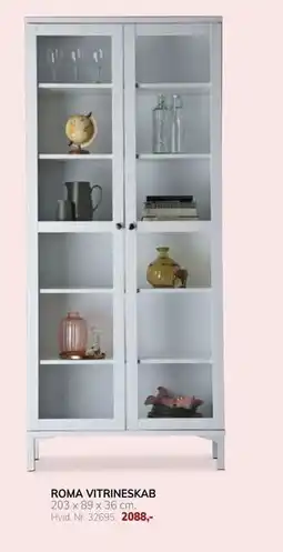 Daells Bolighus ROMA VITRINESKAB tilbud