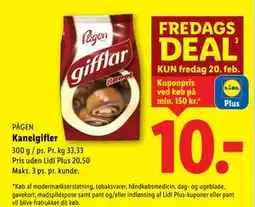 Lidl Kanelgifler tilbud