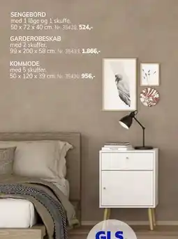 Daells Bolighus SENGEBORD tilbud