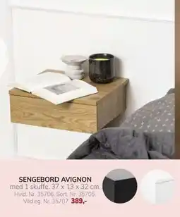 Daells Bolighus SENGEBORD AVIGNON tilbud