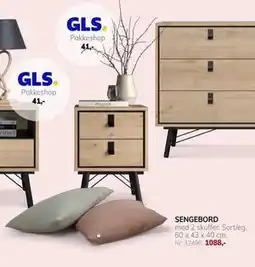 Daells Bolighus SENGEBORD tilbud