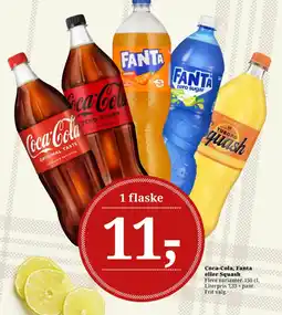 Dagli'Brugsen Coca-Cola, Fanta eller Squash tilbud