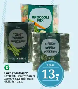 Dagli'Brugsen Coop grøntsager tilbud