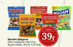 Dagli'Brugsen Haribo slikpose tilbud