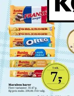 Dagli'Brugsen Marabou barer tilbud