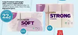Dagli'Brugsen Coop Premium toiletpapir eller Luxury køkkenrulle tilbud