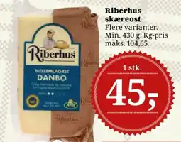 Dagli'Brugsen Riberhus skæreost tilbud