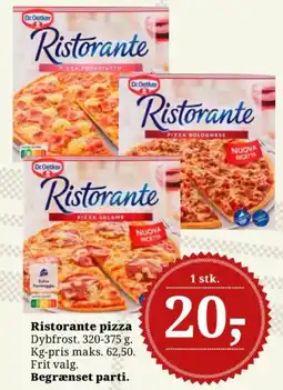 Dagli'Brugsen Ristorante pizza tilbud