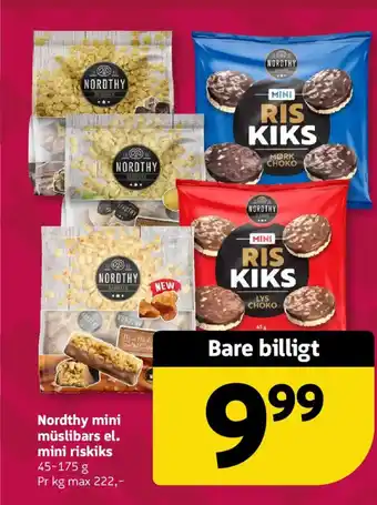Nordthy mini müslibars el. mini riskiks