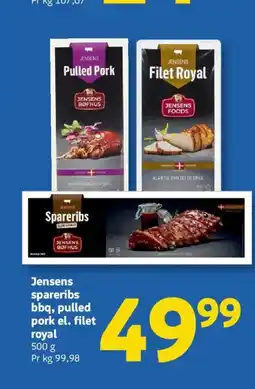Løvbjerg Jensens spareribs bbq, pulled pork el. filet royal tilbud