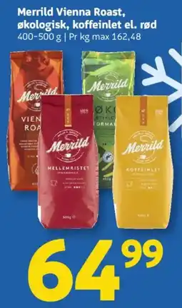 Løvbjerg Merrild Vienna Roast, økologisk, koffeinlet el. rød tilbud