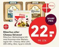 SPAR Riberhus eller Cheasy Skiveost tilbud