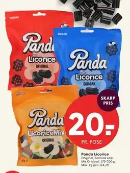SPAR Panda Licorice tilbud