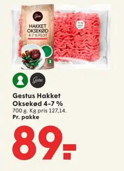 SPAR Gestus Hakket Oksekød 4-7 % tilbud