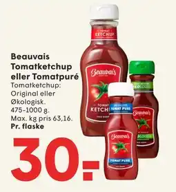 SPAR Beauvais Tomatketchup eller Tomatpuré tilbud