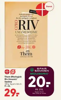 SPAR Them Økologisk Riv Umami/ Sødme tilbud