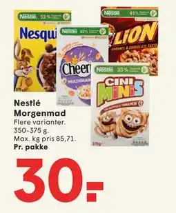 SPAR Nestlé Morgenmad tilbud