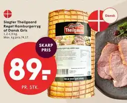 SPAR Slagter Theilgaard Røget Hamburgerryg af Dansk Gris tilbud