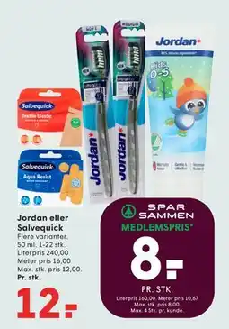 SPAR Jordan eller Salvequick tilbud