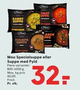 SPAR Mou Specialsuppe eller Suppe med Fyld tilbud