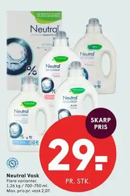 SPAR Neutral Vask tilbud