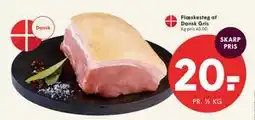 SPAR Flæskesteg af Dansk Gris tilbud