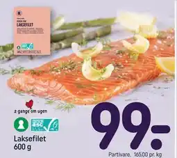 REMA 1000 Laksefilet 600 g tilbud
