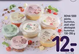 REMA 1000 REMA 1000 pesto, hummus, aioli eller økologisk hummus 130-200 g tilbud