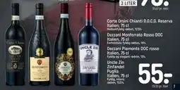 REMA 1000 Uncle Zin Zinfandel Puglia Italien, 75 cl tilbud