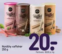 REMA 1000 Nordthy vaffelrør 250 g tilbud