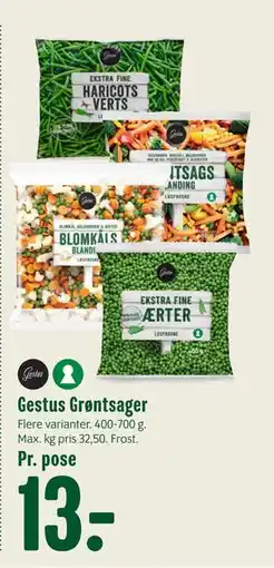 Min Købmand Gestus Grøntsager tilbud