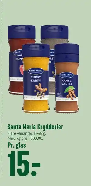 Min Købmand Santa Maria Krydderier tilbud